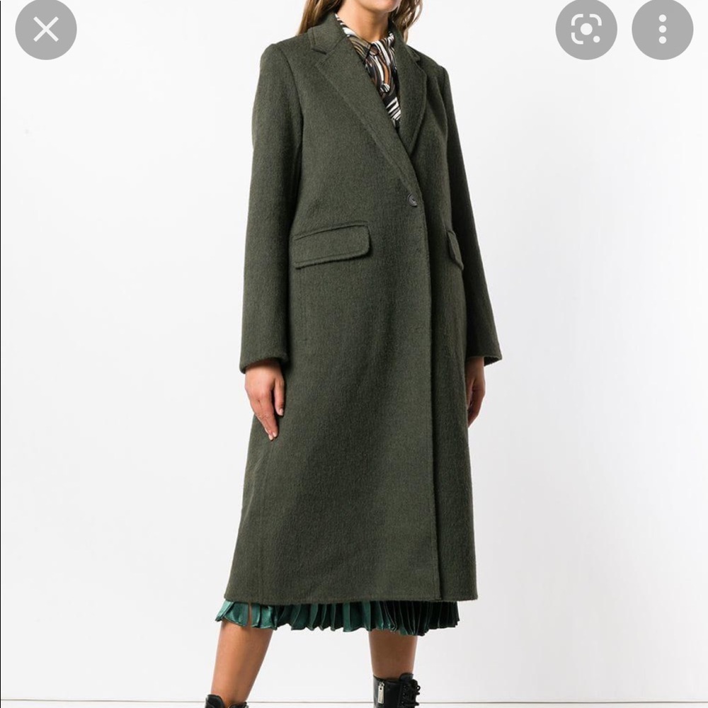 Vince Green Wool Coat